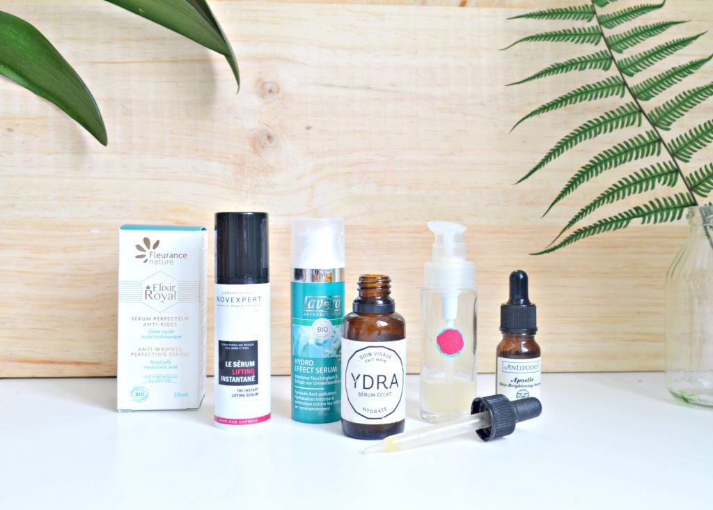Comparatif : mes sérums hydratants visage bio